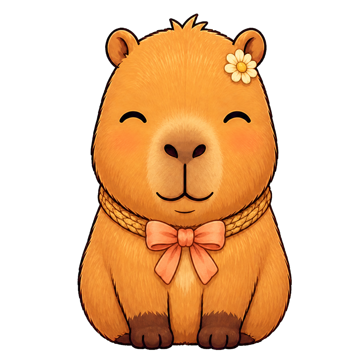 Baby Bara enjoying a gentle pet